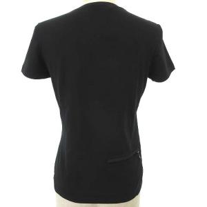 PRADA SPORT タグ付き 半袖 カットソー Tシャツ クルーネック ストレッチ 国内正規 無地 コットン S ブラック IBO27