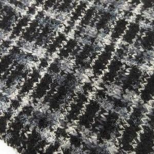 PRADA 美品 ツイード スカート 台形 ミニ 国内正規 ウール 36 Sサイズ相当 ブラック系 IBO27