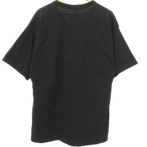 doublet 20SS Tシャツ 半袖 立体刺繍 ロゴ クルーネック カットソー M ブラック