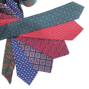 Salvatore Ferragamo 美品 ネクタイ レギュラータイ 6点セット ビジネス 総柄 シルク マルチカラー IBO27