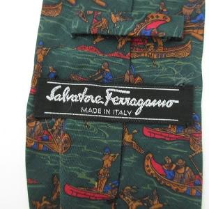 Salvatore Ferragamo 美品 ネクタイ レギュラータイ 6点セット ビジネス 総柄 シルク マルチカラー IBO27