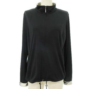 ブルゾン ジャケット ジップ ゴルフ スポーツウェア 襟袖柄入 ブラック