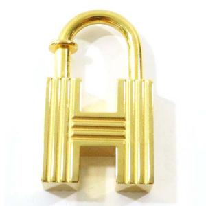 HERMES H2000 ミレニアム カデナ ペンダントトップ チャーム ゴールドカラー