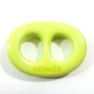 HERMES スカーフリング トリボー シェーヌダンクル 3点セット 漆塗 ピンク 黄 緑 国内正規