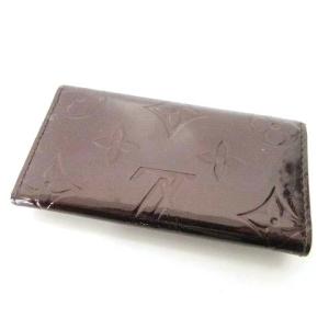 LOUIS VUITTON モノグラム ヴェルニ ミュルティクレ4 4連 キーケース M93517 パテントレザー  ゴールド金具 アマラント