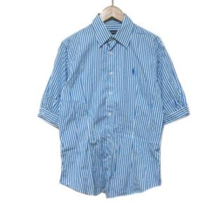 SPORT シャツ 5分袖 五分袖 ストライプ 大きいサイズ 10/175