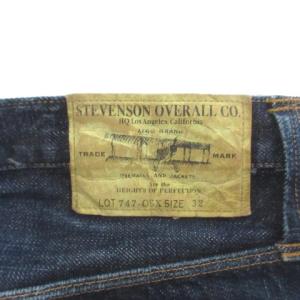 Stevenson Overall Co. デニム パンツ 747-OSX ジーンズ ボタンフライ 32 ネイビー コットン
