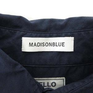 MADISONBLUE J・BRADLEY SHIRT ジェイブラッドレー シャツ 半袖 MB167-5105 コットン XS 紺 ネイビー
