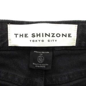 Shinzone x B&Y 別注 ユナイテッドアローズ 美品 20年モデル ブラックデニム パンツ ストレッチ ジップ 20AXXPA01