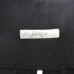 EPOCA 近年 リネン混 パンツ ハイウエスト ワイド 38 ブラック