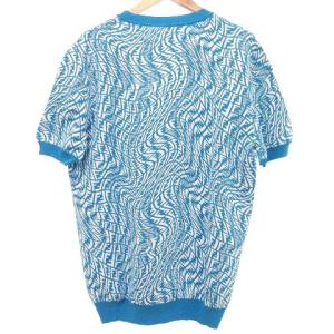 FENDI 21SS ニット カットソー 半袖 ズッカ FFバーディゴ柄 クルーネック セーター  54