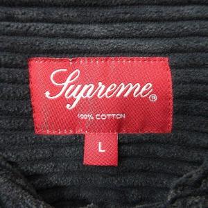 Supreme 22SS コーデュロイシャツ スター刺繍 L ダークグレー