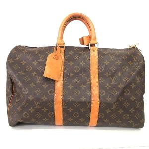 M41428 キーポル45 ボストンバッグ モノグラムキャンバス 茶