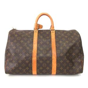 LOUIS VUITTON M41428 キーポル45 ボストンバッグ モノグラムキャンバス 茶
