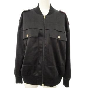 EMPORIO ARMANI EA7 ブルゾン ジャケット エポーレット ロゴ バックプリント S ブラック