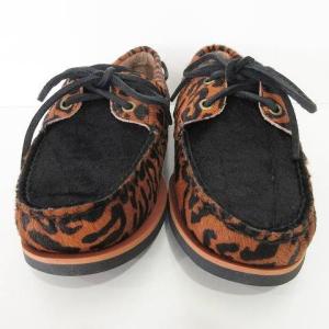 Timberland ×WACKO MARIA 22ss CLASSIC BOAT 2EYE シューズ ハラコ レオパード