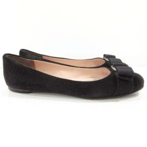 Salvatore Ferragamo ヴァラ スエード バレエシューズ フラットシューズ