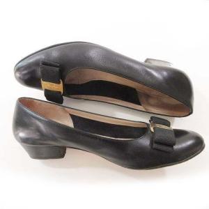 Salvatore Ferragamo ヴァラ ローヒール パンプス ローファー レザー
