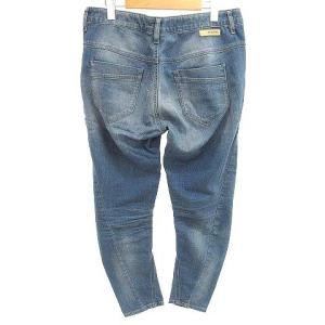 DIESEL ボーイフレンド ジョグデニム パンツ FAYZA ストレッチ ジップ ユーズド加工 国内正規 コットン 27 M インディゴ