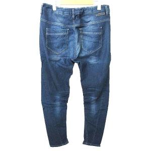 DIESEL ボーイフレンド デニムパンツ FAYZA ストレッチ ジップ ユーズド加工 28 インディゴ
