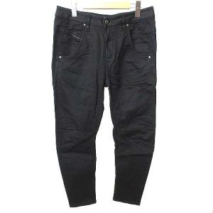 美品 ボーイフレンド ブラックデニム パンツ FAYZA ストレッチ ジップ 国内正規 コットン 27 M 黒 ブラック IBO30