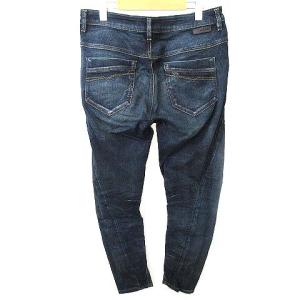 DIESEL ボーイフレンド ジョグデニム パンツ FAYZA ストレッチ ジップ ユーズド加工 国内正規 コットン 27 M インディゴ