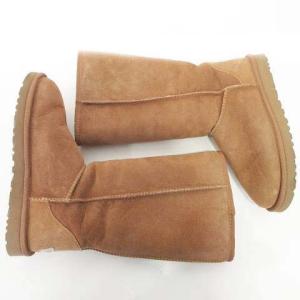 UGG australia ムートンブーツ クラシック トール ロング スエード シープスキン 無地 ベージュ