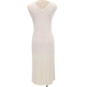 CELFORD 20ss タグ付き Aライン プリー ツニット ワンピース CWNO202061 ロング 2WAY Vネック & クルーネック