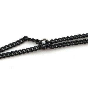 DSQUARED2 クロスペンダント ネックレス ダブル チェーン ブラック