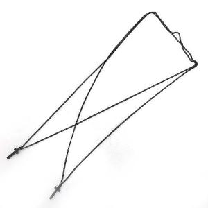 DSQUARED2 クロスペンダント ネックレス ダブル チェーン ブラック