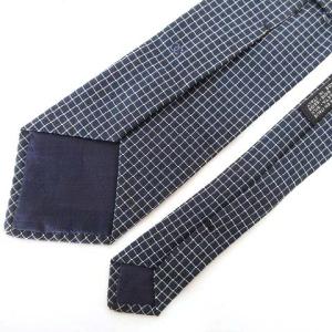 CHANEL シルク100% ネクタイ レギュラータイ ココマーク ロゴ スーツ フォーマル ネイビー イタリア製