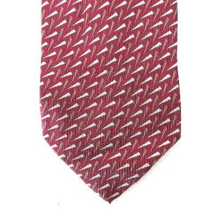 GIORGIO ARMANI ネクタイ レギュラータイ ビジネス 総柄 シルク レッド