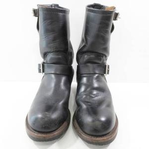 RED WING 80s 2268 エンジニアブーツ ワークブーツ レザー PT91 プリント 羽タグ 8D 黒