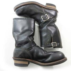 RED WING 80s 2268 エンジニアブーツ ワークブーツ レザー PT91 プリント 羽タグ 8D 黒