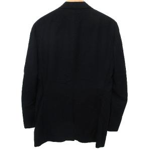 TOMORROWLAND 美品 カノニコ生地 テーラードジャケット シングル 2B ウール 50 L 紺 ネイビー U90