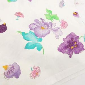 LEONARD FASHION 花柄 ニット カットソー 半袖 フラワープリント トップス M 白 ホワイト IBO31