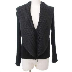 プリーツカーディガン 2 黒