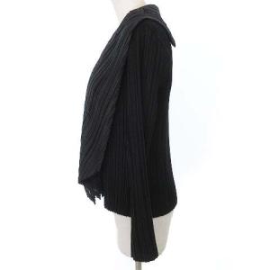 ISSEY MIYAKE プリーツカーディガン 2 黒