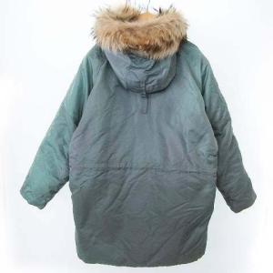 GUCCI N-3B フライトジャケット ミリタリー アウター グースダウン フォックスファー ナイロン L オリーブ セージグリーン