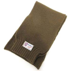 THE REAL McCOY'S ウール ニット マフラー ミリタリー 大戦モデル オリーブ