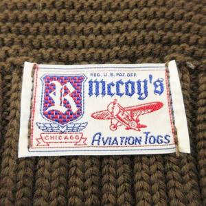 THE REAL McCOY'S ウール ニット マフラー ミリタリー 大戦モデル オリーブ