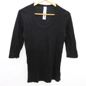 ATTACHMENT 6枚セット Tシャツ 七分袖 カットソー トップス Uネック 無地 ブラック ネイビー ホワイト