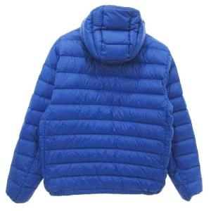 POLO RALPH LAUREN パッカブル  ダウンジャケット フード ナイロン 騎兵 ロゴ刺繍 L ブルー