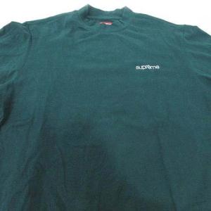 Supreme 22FW モックネックロゴTシャツ M 緑