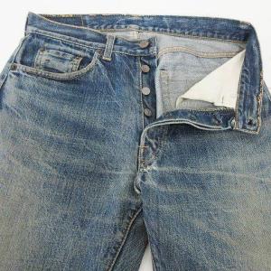 Levi's 60s ヴィンテージ 501 デニムパンツ セルビッチ ストレート ボタン裏8 W30 ブルー