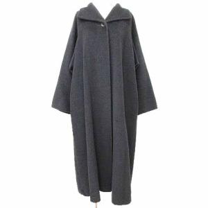 Max Mara 白タグ カシミヤ混 ロング コート ジャケット 40 グレー