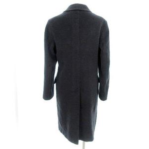 Max Mara 国内正規 チェスターコート ロング ウール 銀タグ ウール 40 M チャコールグレー IBO33 A1227