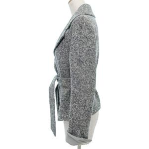 Max Mara 白タグ ショートコート アルパカ混 36 グレー