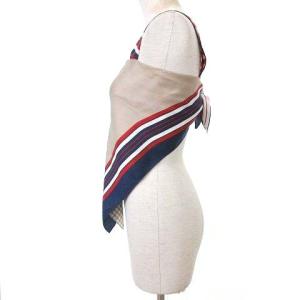 LOUIS VUITTON RW141W F5BLIBO30 シルク スカーフ トップス ギンガムチェック レッド