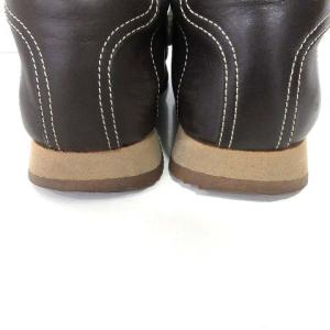 HERMES 美品 クイック スニーカー レースアップ レザー 37 23.5cm 茶 ブラウン IBO33